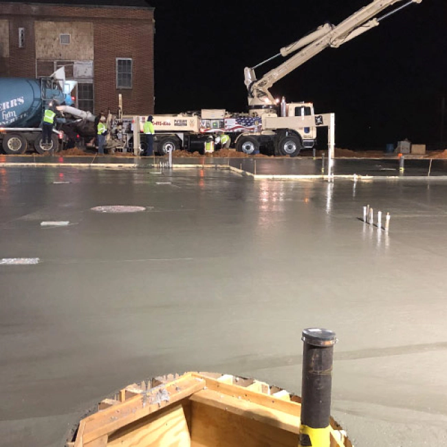 pouring concrete in place charlotte nc